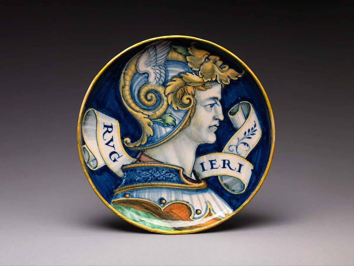 Shallow bowl with Ruggiero — Unknown