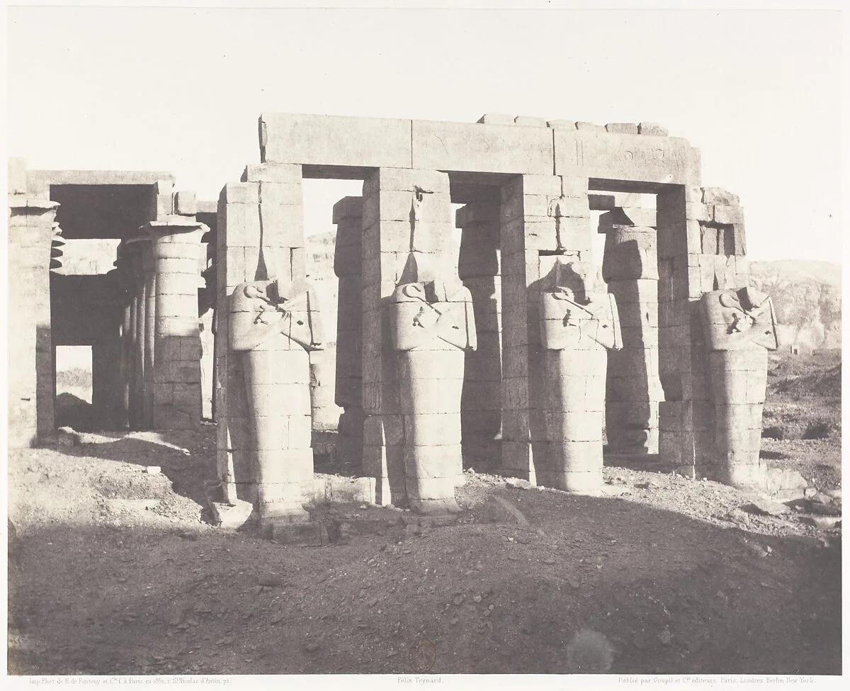 Gournah (Thèbes), Palais Dit le Memnonium — Félix Teynard|Imprimerie Photographique de H. de Fonteny et Cie