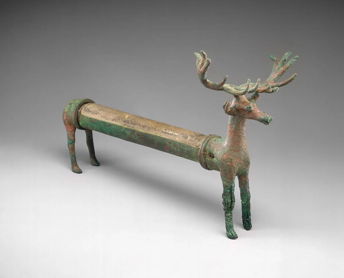 Whetstone in the form of a stag — Unknown