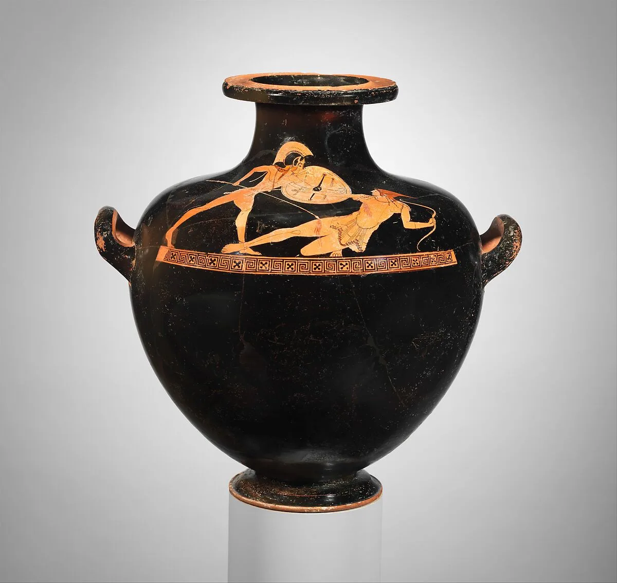 Terracotta hydria: kalpis (water jar) — Berlin Painter