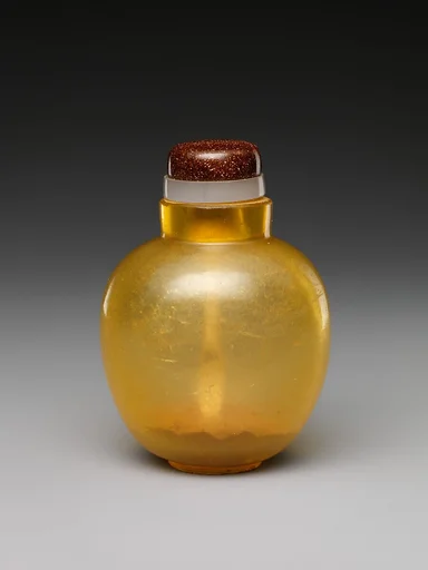 清  料器鼻煙壺|Snuff Bottle