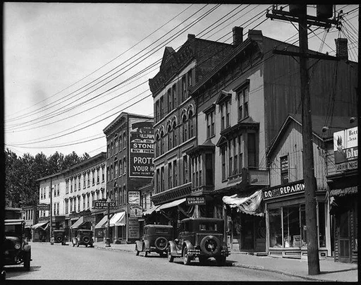 [Street Scene, Possibly Danbury, Connecticut]