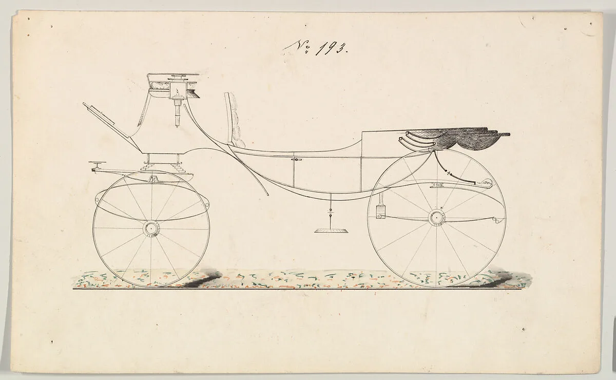 Design for Vis-à-vis/ Brougham, no. 193 — Brewster & Co.