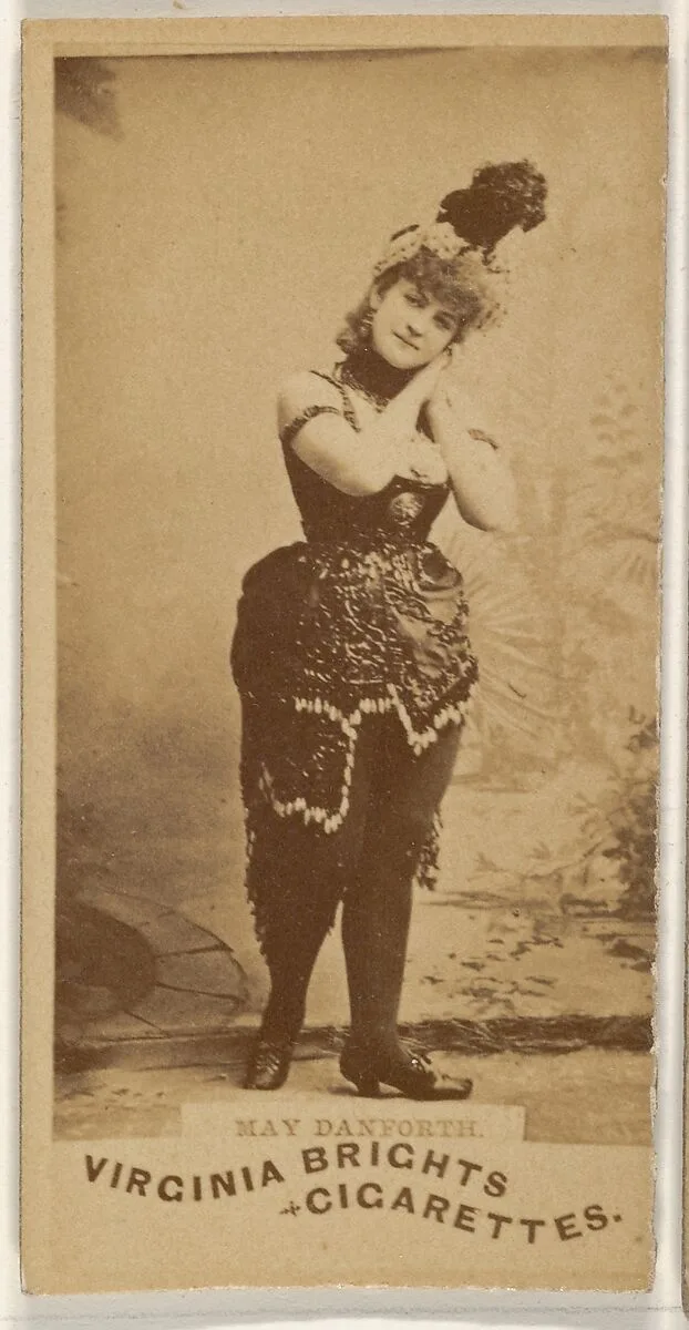 May Danforth, from the Actors and Actresses series (N45, Type 1) for Virginia Brights Cigarettes — Allen & Ginter