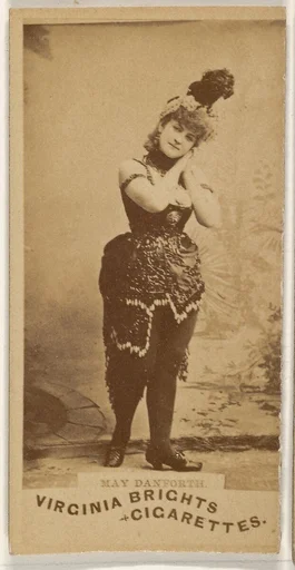 May Danforth, from the Actors and Actresses series (N45, Type 1) for Virginia Brights Cigarettes
