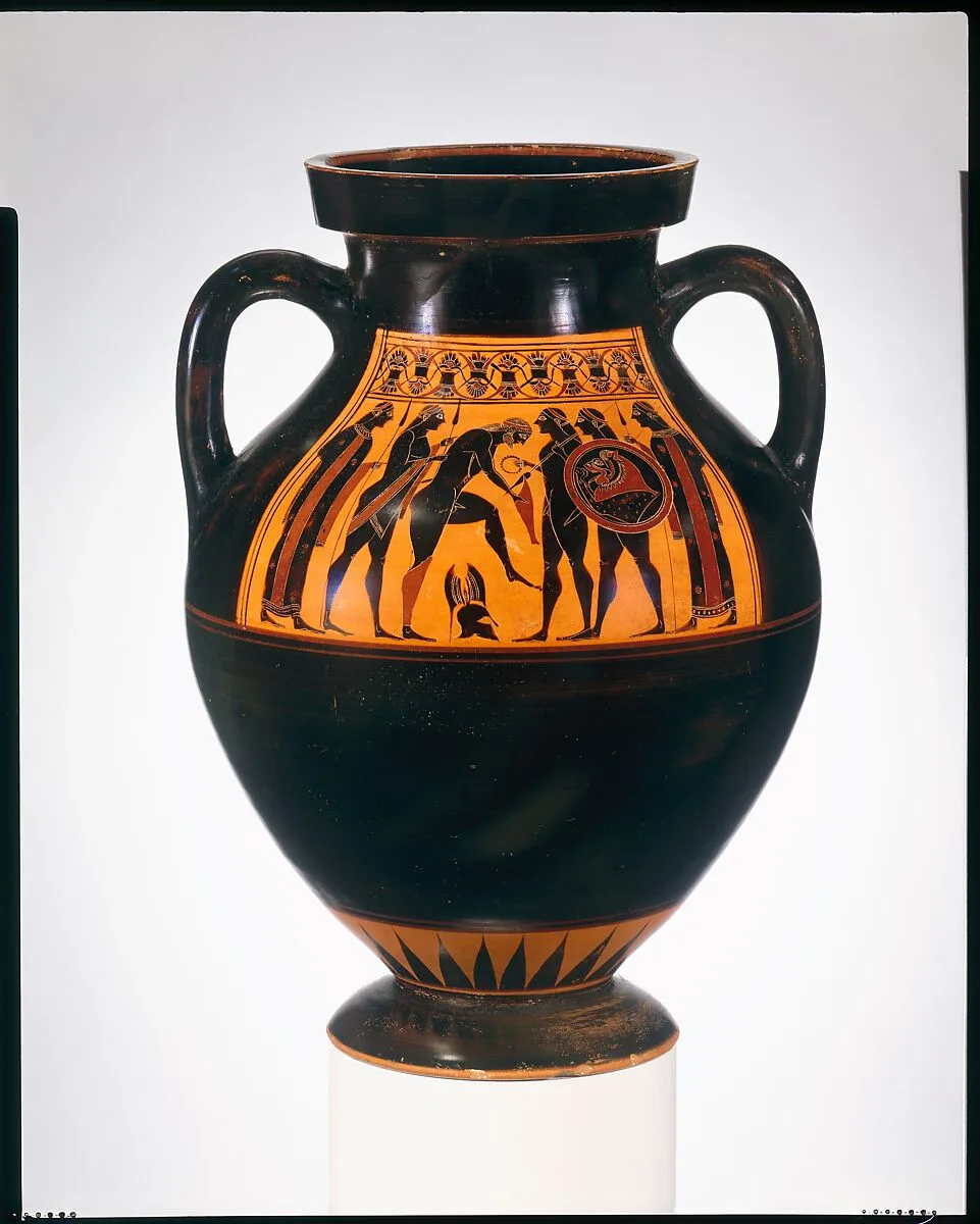 Terracotta amphora (jar) — Amasis Painter