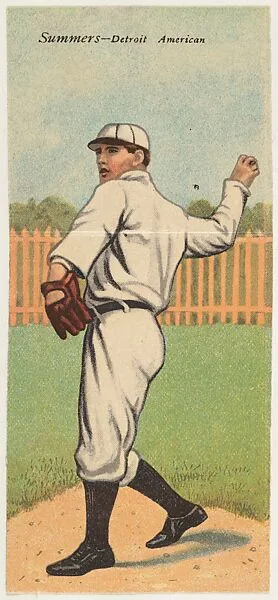 Summers, Detroit, American League, from the Mecca Double Folder series (T201) — Mecca Cigarettes