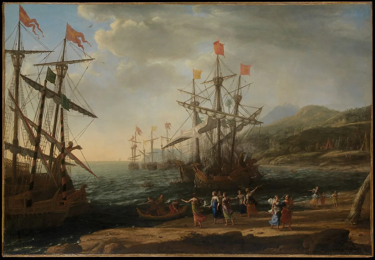 The Trojan Women Setting Fire to Their Fleet — Claude Lorrain (Claude Gellée)