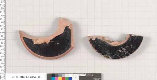 Terracotta fragments of kylikes (drinking cups)