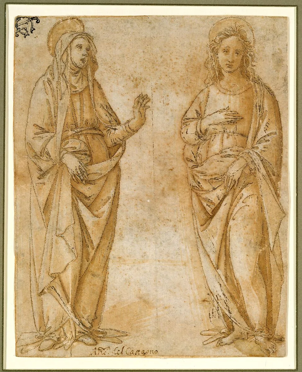 The Virgin and Saint John the Evangelist — Raffaellino del Garbo (also known as Raffaelle de' Capponi and Raffaelle de' Carli)