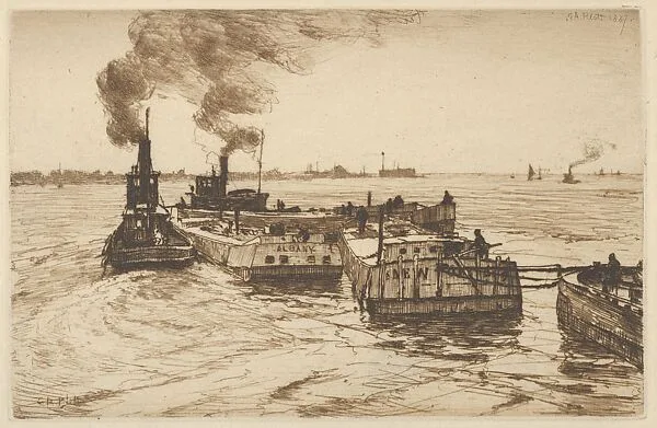 Canal Boats and Tugs — Charles Adams Platt