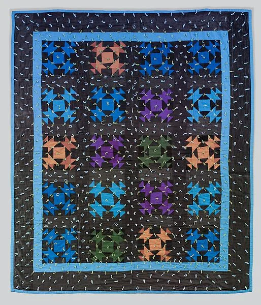 Quilt, Broken Dishes pattern — Unknown