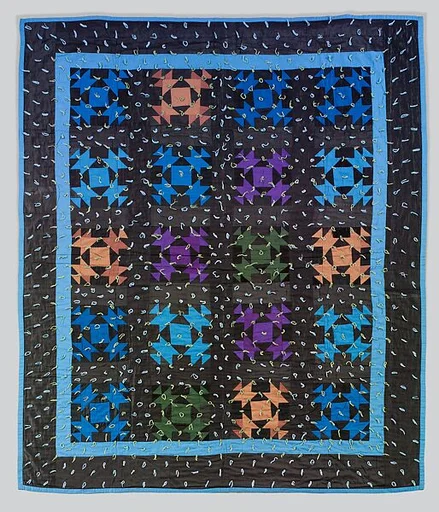 Quilt, Broken Dishes pattern