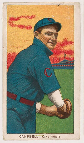 Billy Campbell, Cincinnati, from Coupon Cigarettes Baseball Issue, 1910 — Coupon Cigarettes