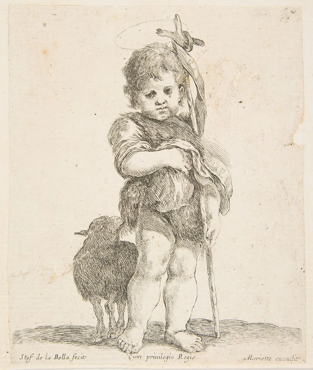 Saint John the Baptist holding his folded robe — Pierre Mariette|Stefano della Bella