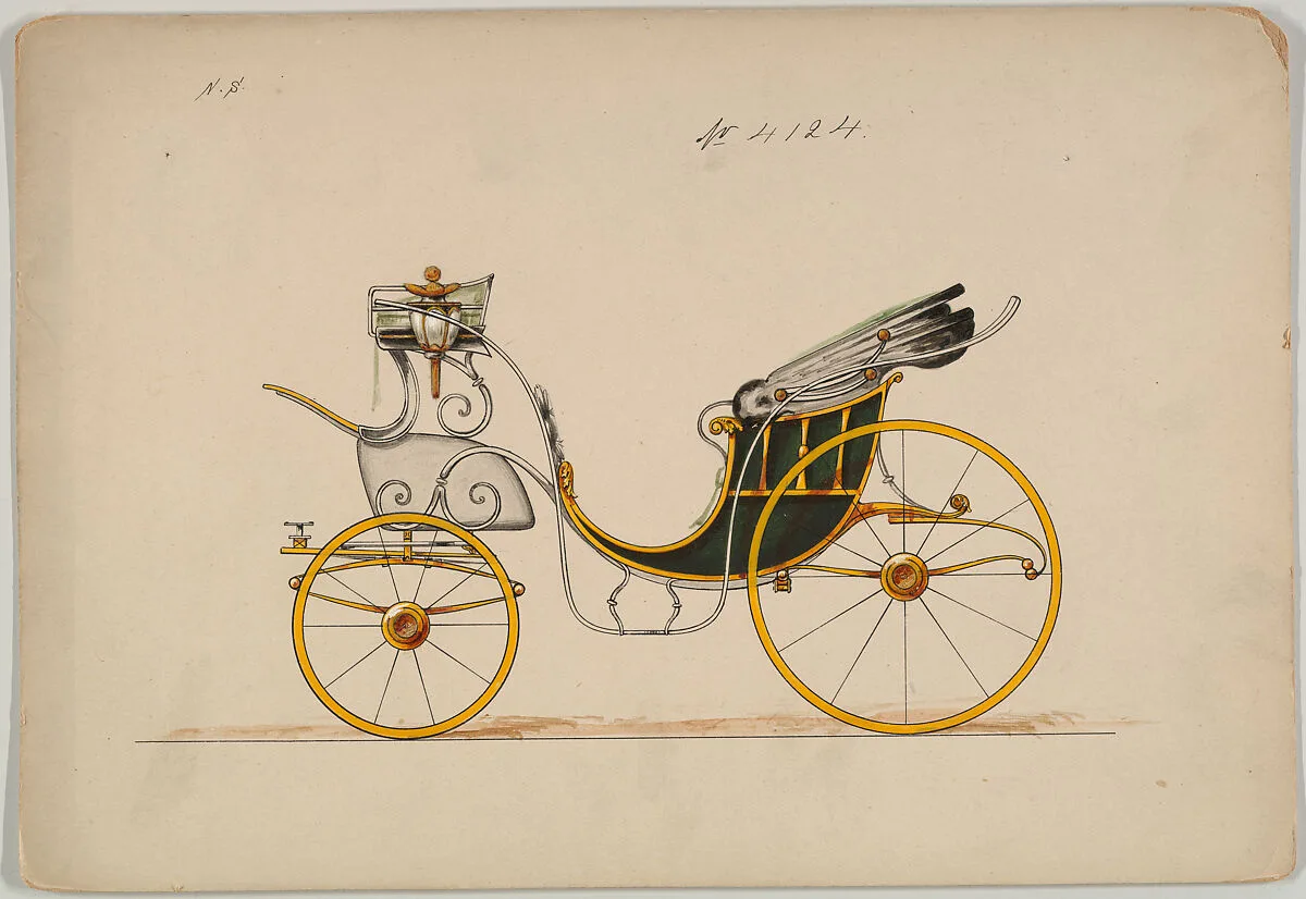 Design for Cabriolet or Victoria, no. 4124 — Brewster & Co.|Herman Stahmer