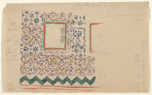 A Wall Decorated in Spanish Tiles