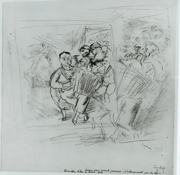 Study for "L'embarquement pour les îles" — Jules Pascin