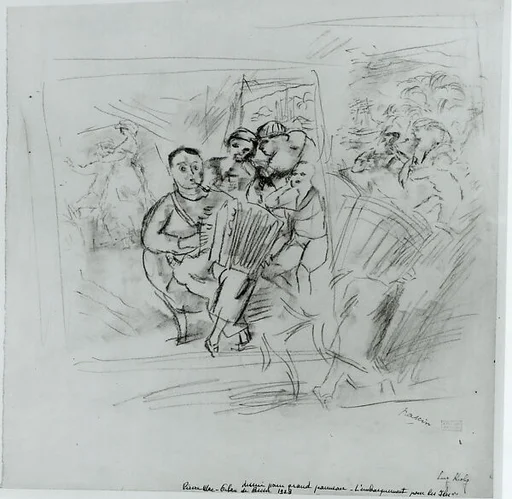 Study for "L'embarquement pour les îles"