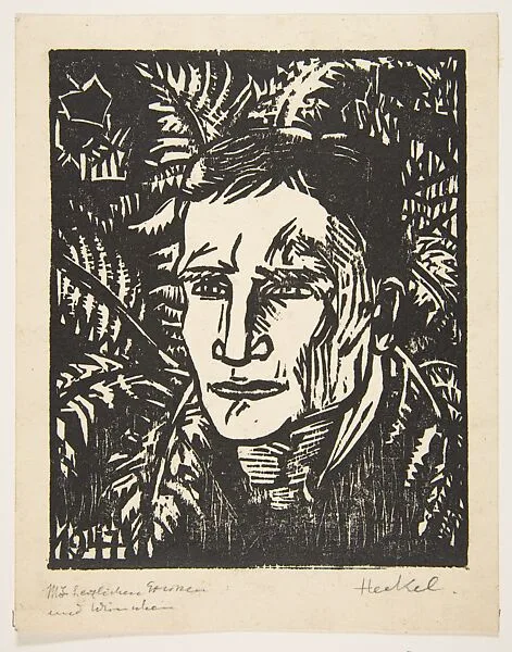 6. Jahresblatt: Erinnerung an H.B. — Erich Heckel