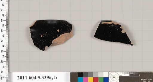 Terracotta rim fragments of kylikes (drinking cups)