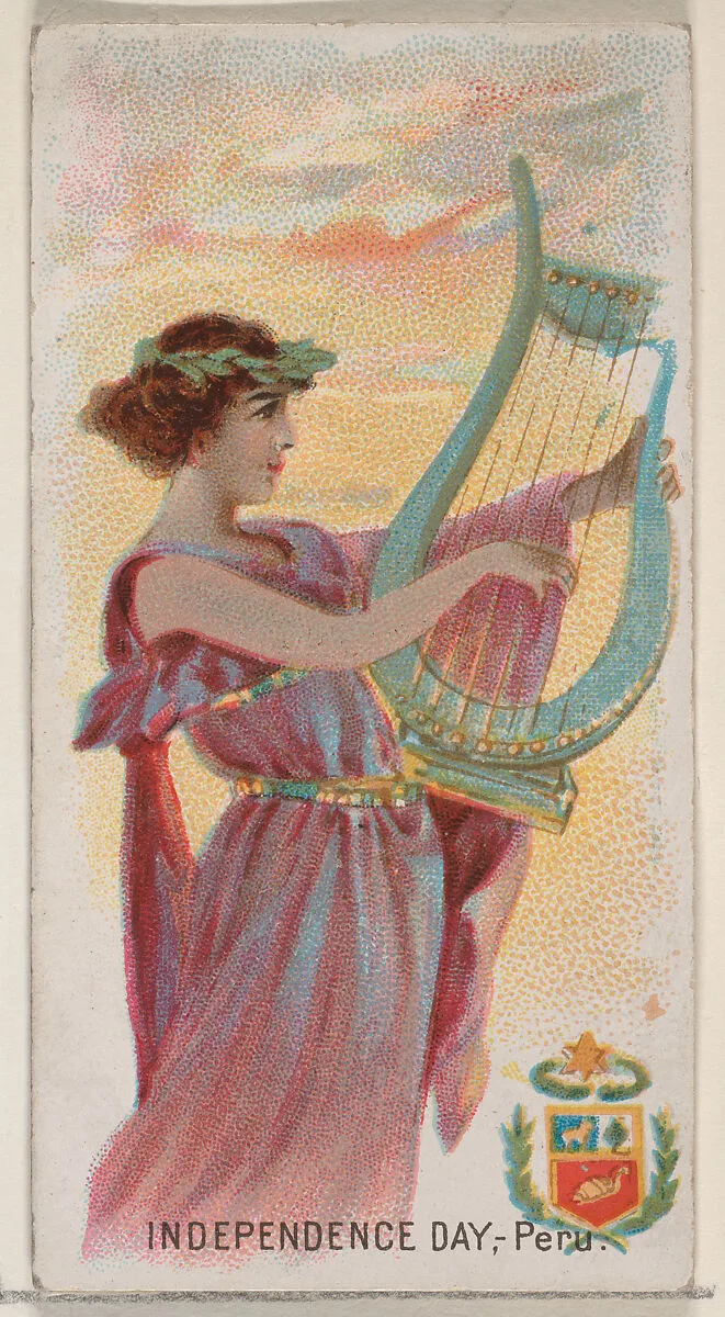 Independence Day, Peru, from the Holidays series (N80) for Duke brand cigarettes — W. Duke, Sons & Co.|George S. Harris & Sons