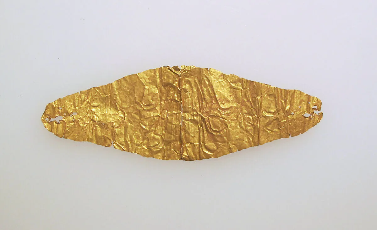 Frontlet of gold leaf — Unknown
