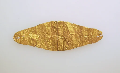 Frontlet of gold leaf