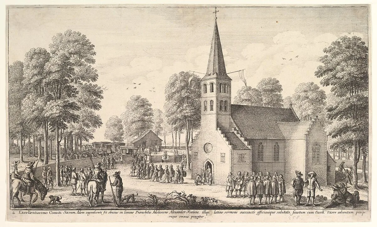 Going to Church — Alexander Roelants|Wenceslaus Hollar|Lamoral Claudius Franz, Count of Thurn and Taxis