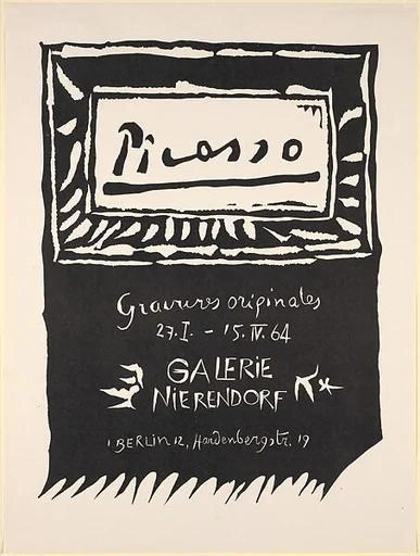 "Picasso Original Prints Exhibition," Galerie Nierendorf, Berlin 1964