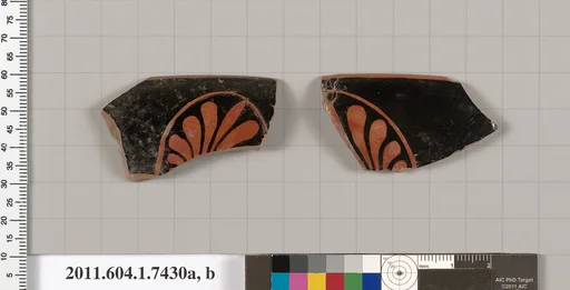 Terracotta rim fragments of kylikes (drinking cups)