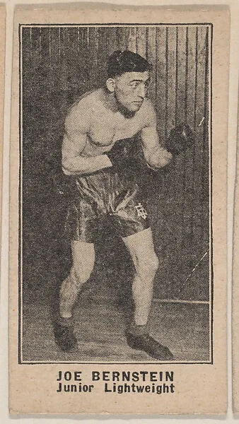 Joe Bernstein, Junior Lightweight, from Boxers strip cards (W580) — Unknown