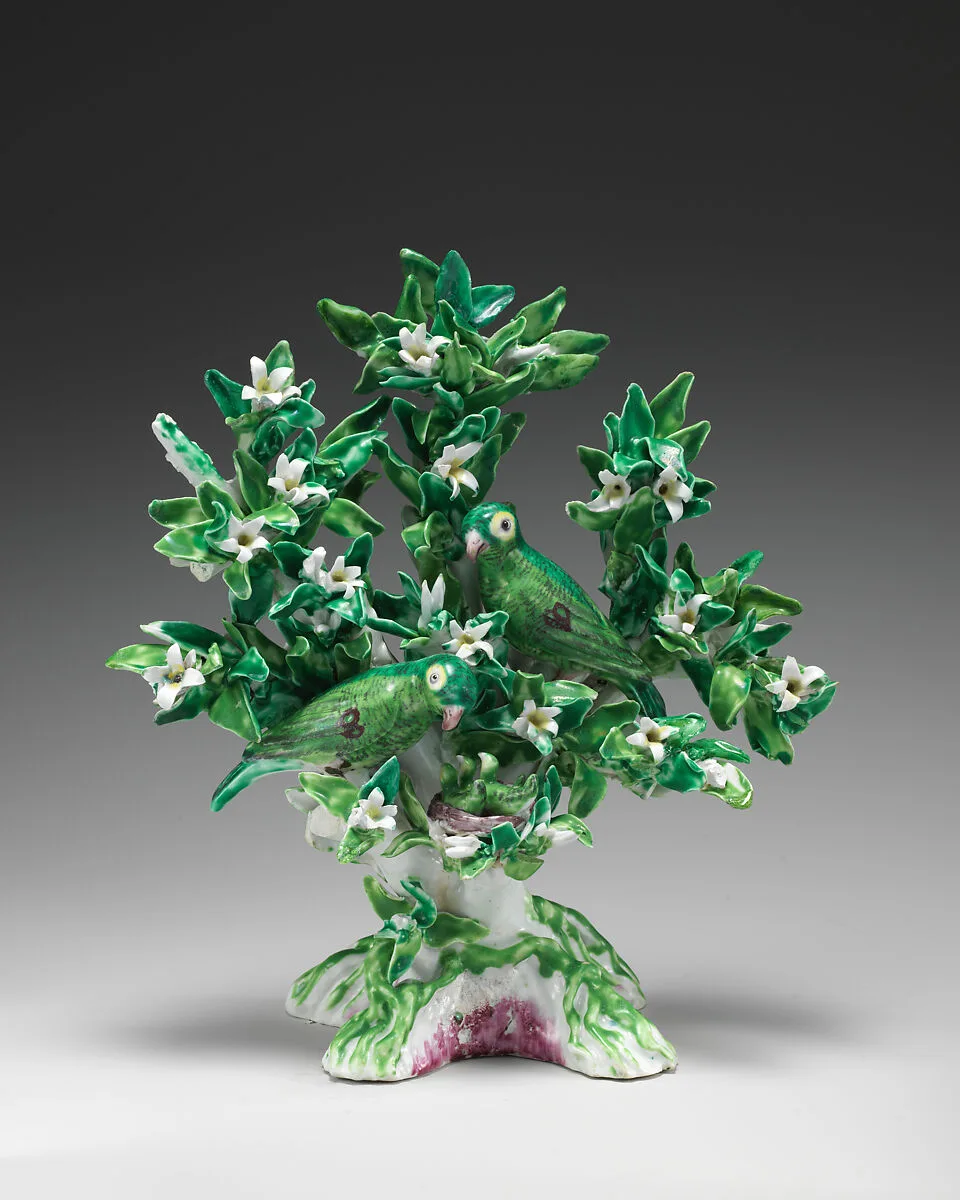 Parrots — Bow Porcelain Factory