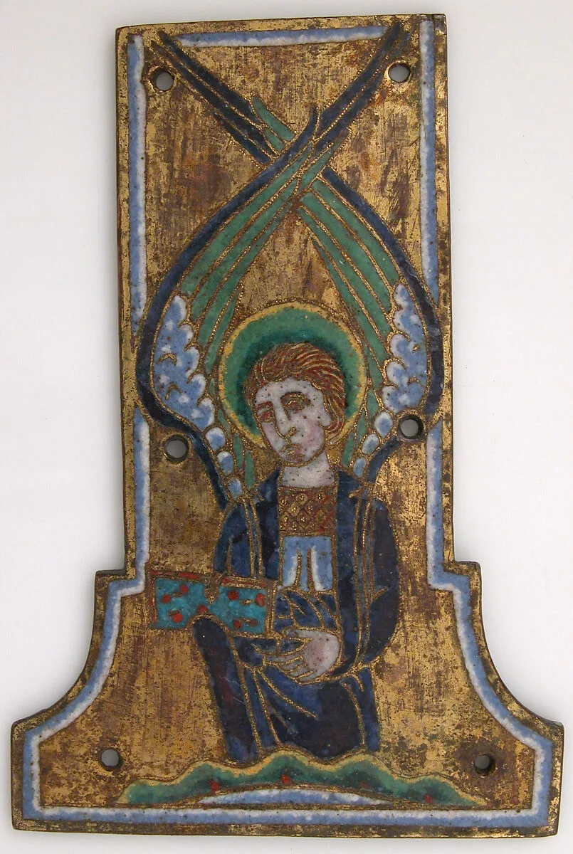 Plaque from a Cross with the Winged Man of Saint Matthew — Unknown