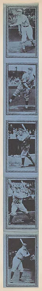 Uncut Baseball cards (W553) — Unknown
