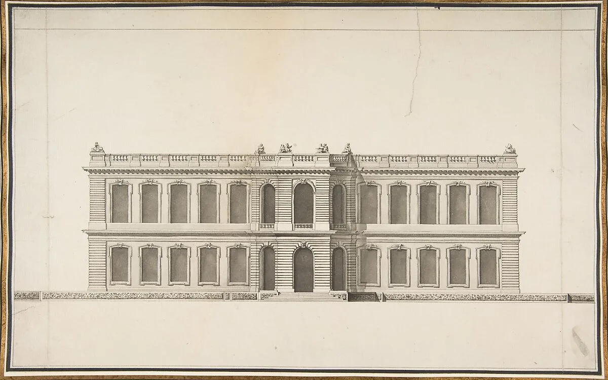 Elevation of a House — Anonymous, French, 18th century
