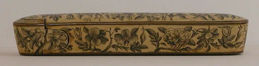 Pen Box (Qalamdan) with Bird and Flower Design