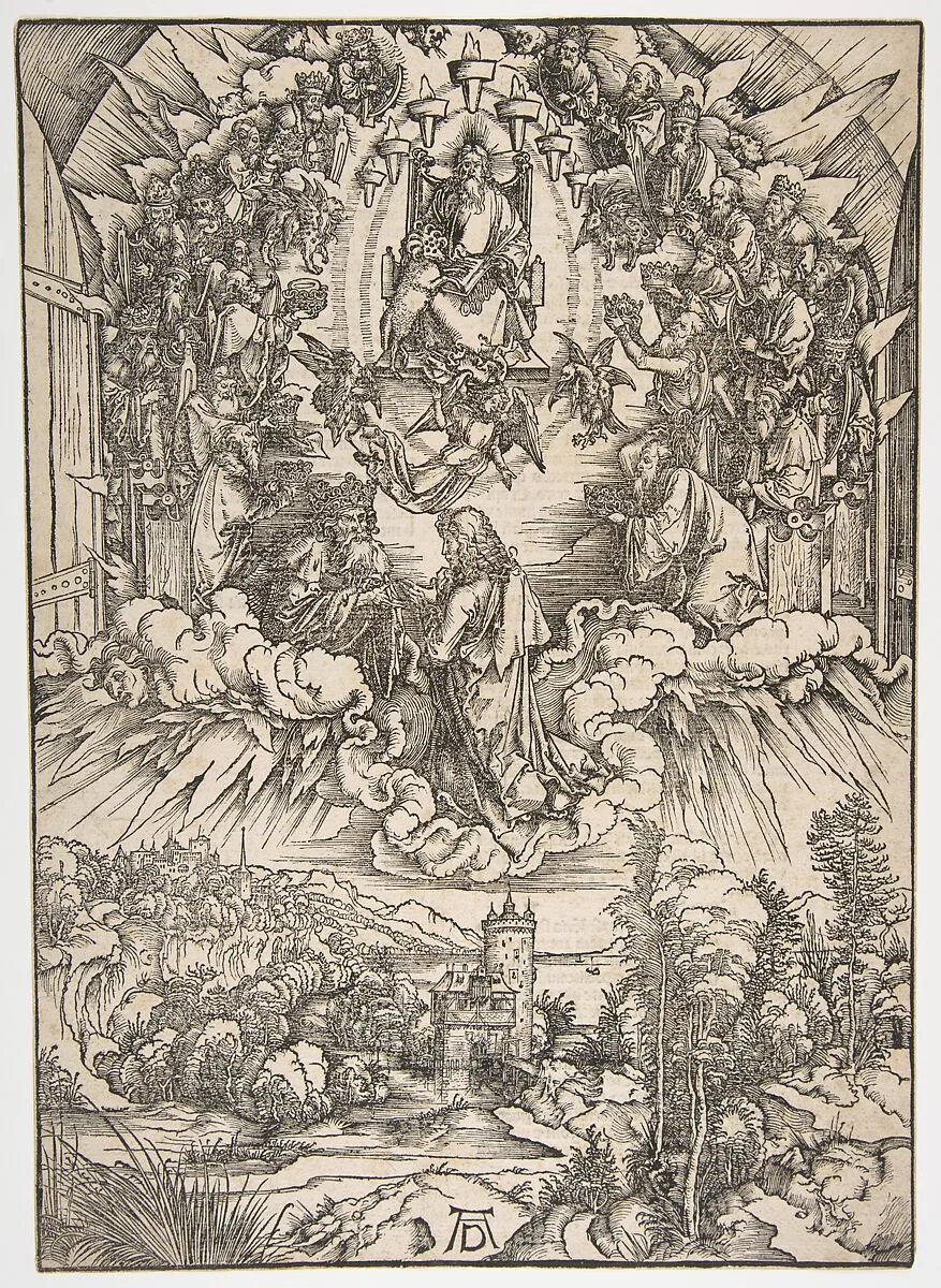 Saint John before God and the Elders, from The Apocalypse — Albrecht Dürer