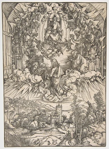 Saint John before God and the Elders, from The Apocalypse