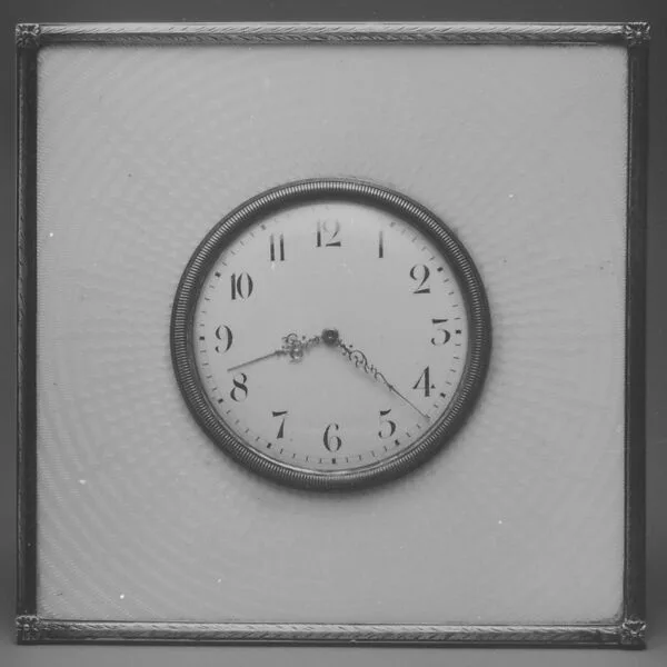 Easel clock (one of a pair) — Unknown