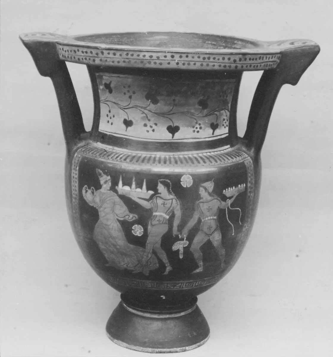 Terracotta column-krater (mixing bowl) — Painter of the Bari Orestes