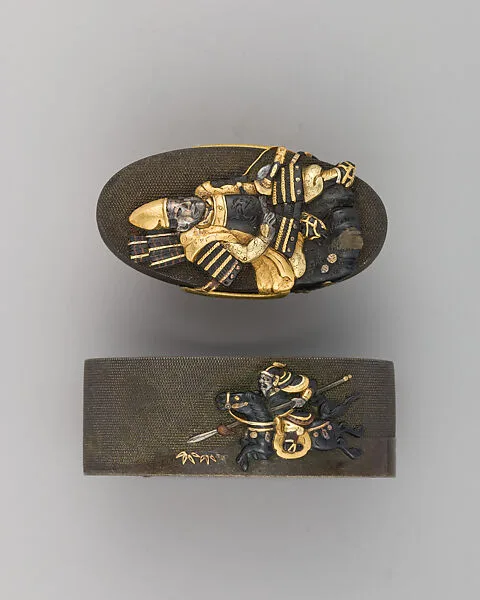 Sword-Hilt Collar and Pommel (Fuchigashira) — Unknown