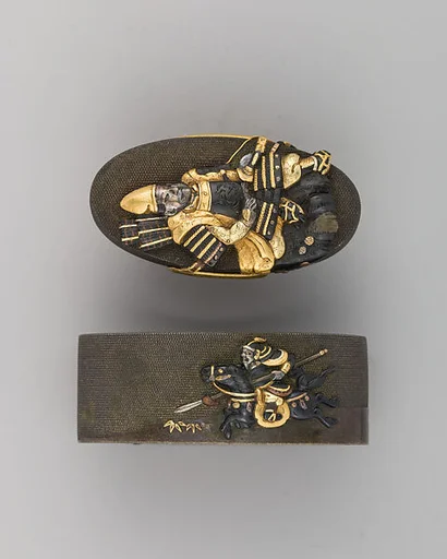 Sword-Hilt Collar and Pommel (Fuchigashira)