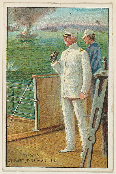 Dewey at Battle of Manilla, from the "Historical Events" series (T70), issued with Just Suits Cut Plug Tobacco — Unknown