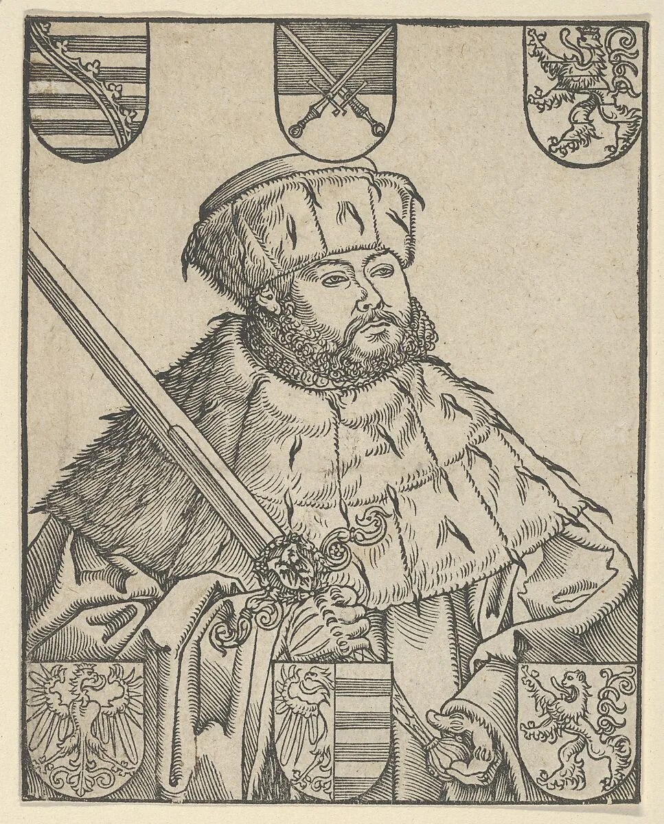 Copy of John Frederic the Magnanimous, in Electoral Robes — Lucas Cranach the Younger and Workshop