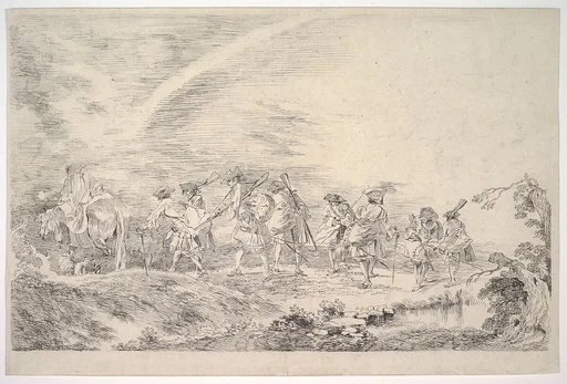 Recruits Going to Join the Regiment