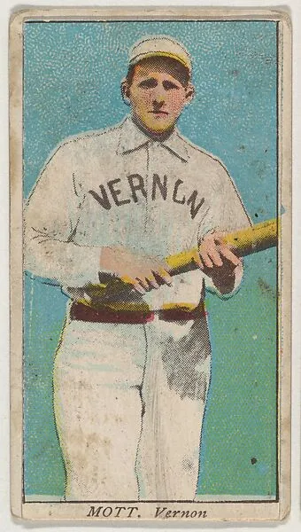 Mott, Vernon, from the "Obak Baseball Players" set (T212), issued by the American Tobacco Company to promote Obak Mouthpiece Cigarettes — American Tobacco Company