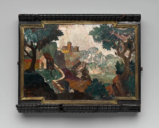 Pietra dura landscape scene