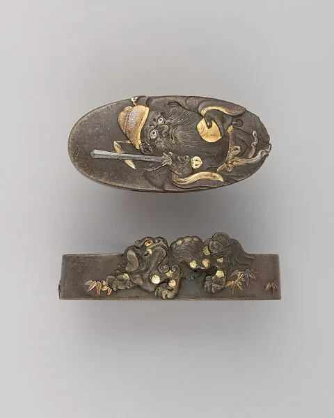 Sword-Hilt Collar and Pommel (Fuchigashira) — Unknown