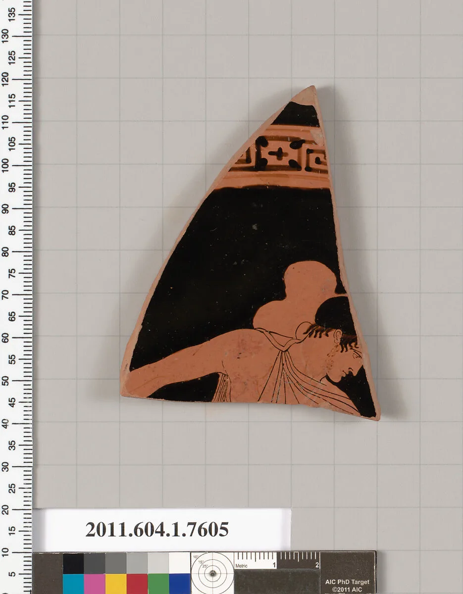 Terracotta fragment of a kylix (drinking cup) — Unknown